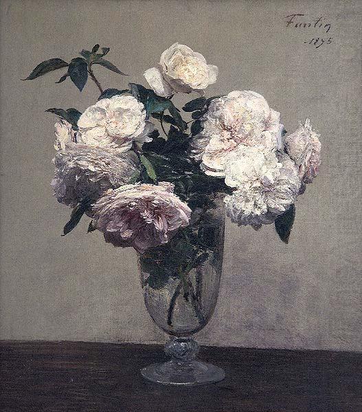 Vase of Roses, Henri Fantin-Latour